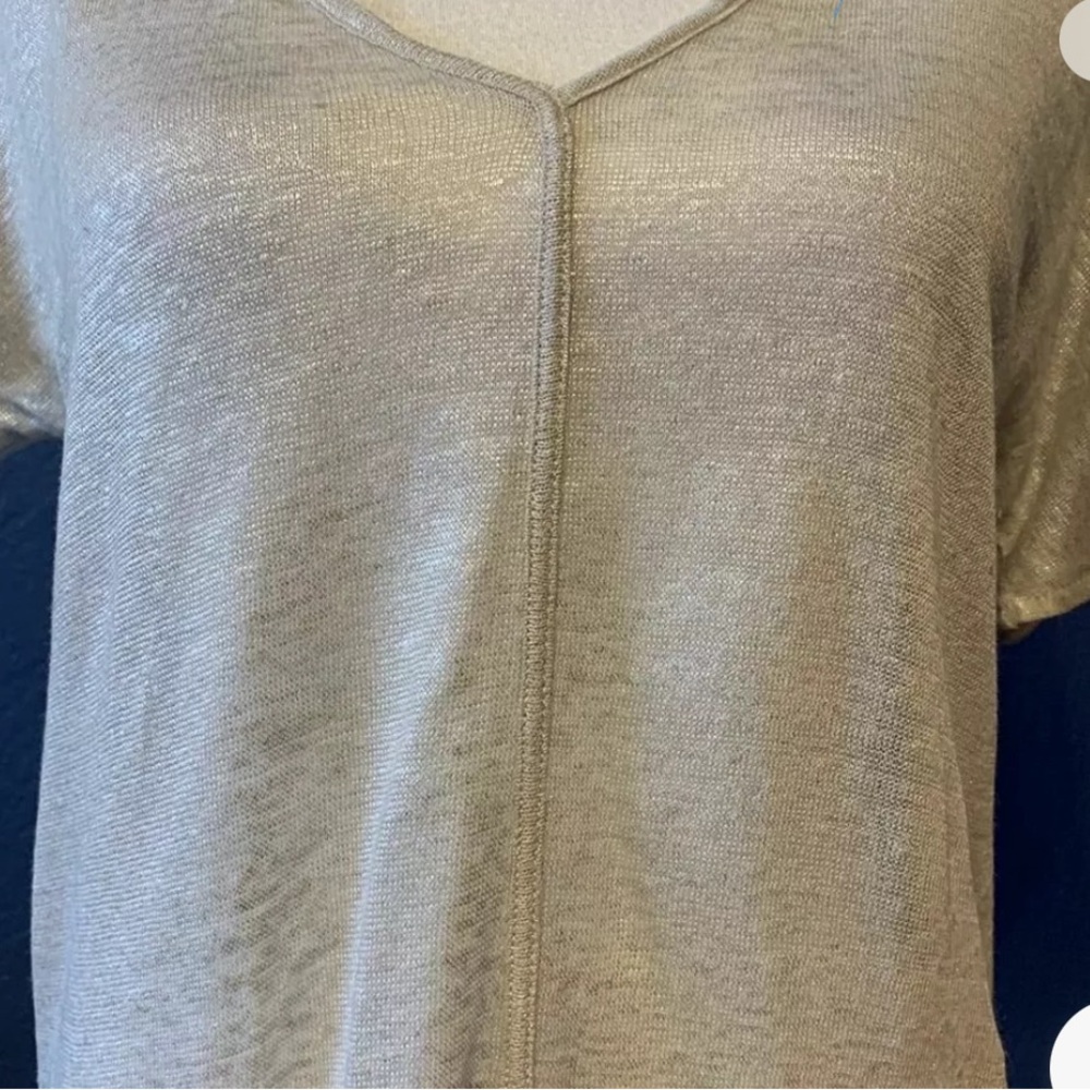 BANANA REPUBLIC Linen V-Neck Tee
100% Linen silver - Picture 4 of 4